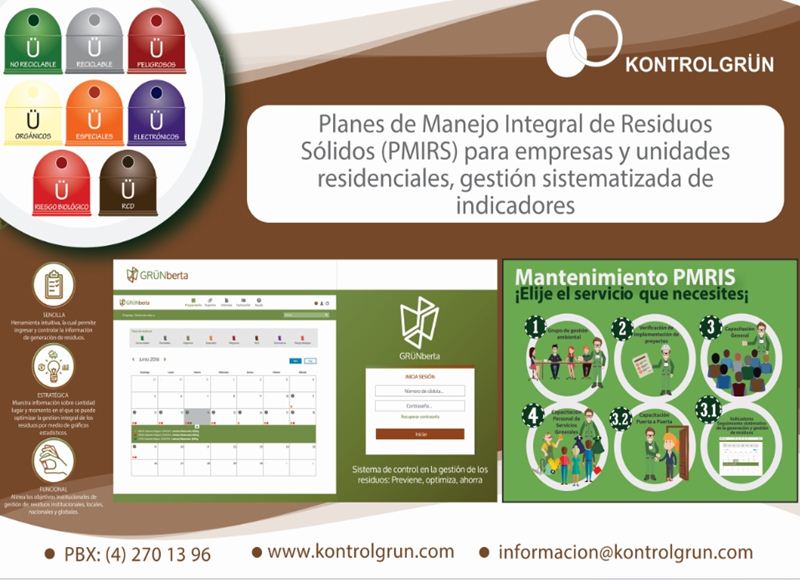 Formulación, implementación, mantenimiento de planes de manejo de residuos sólidos