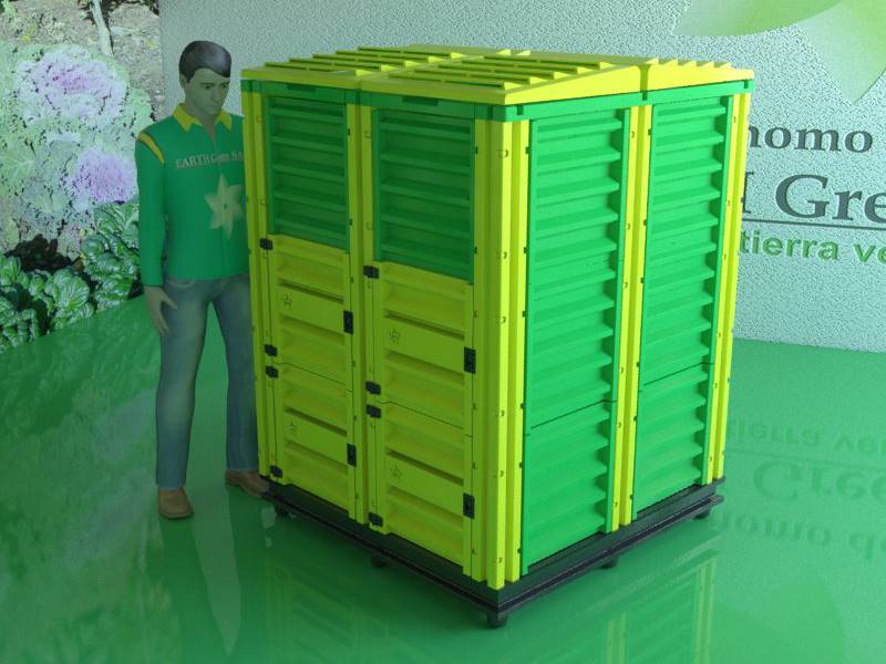 Compostador plástico EARTHGREEN SAC 2250